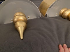 Applique Art Déco en Wood Wood doré dans le style de Giacometti et Jean-Michel Franck.