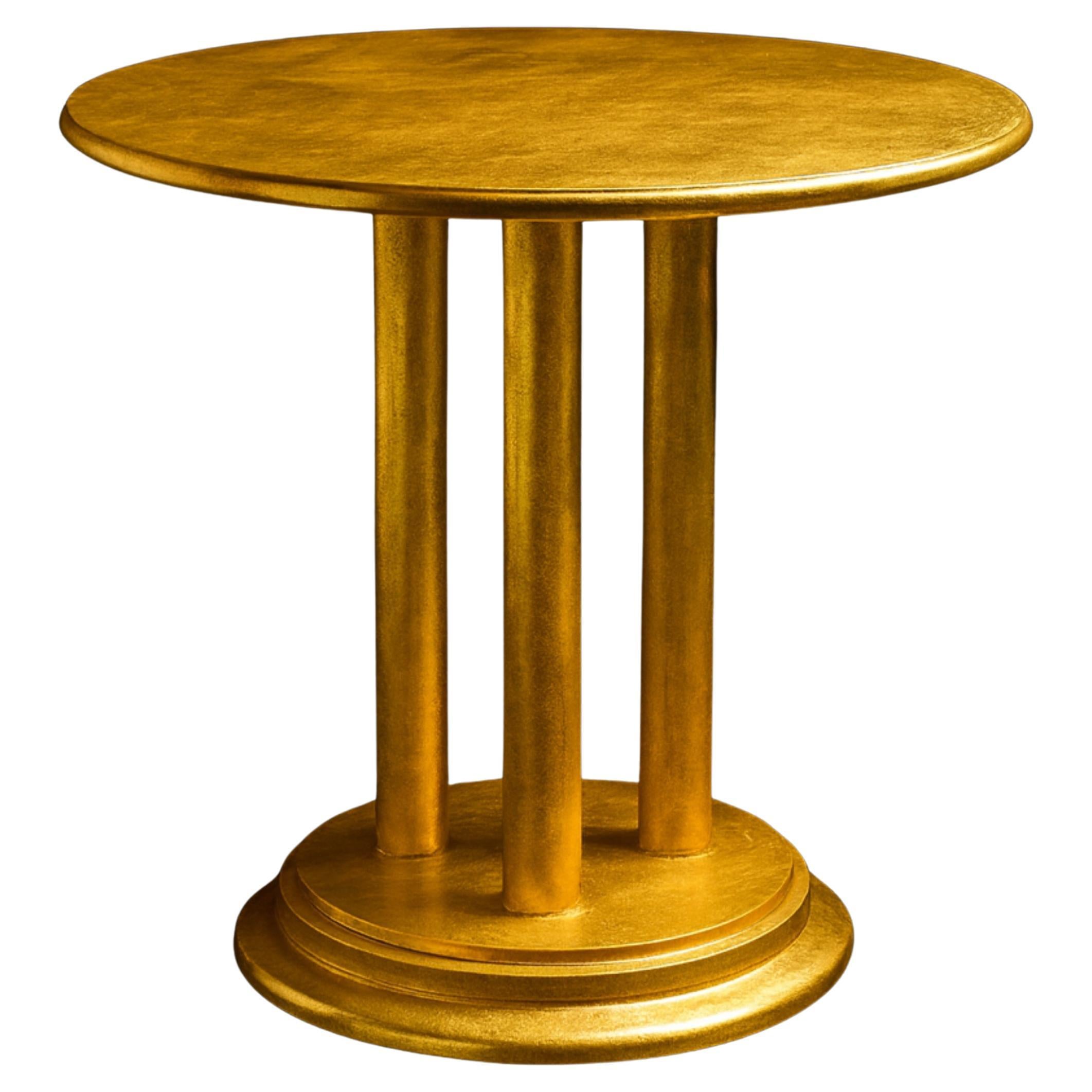 Guéridon Art Déco en châtaignier doré, 20e siècle