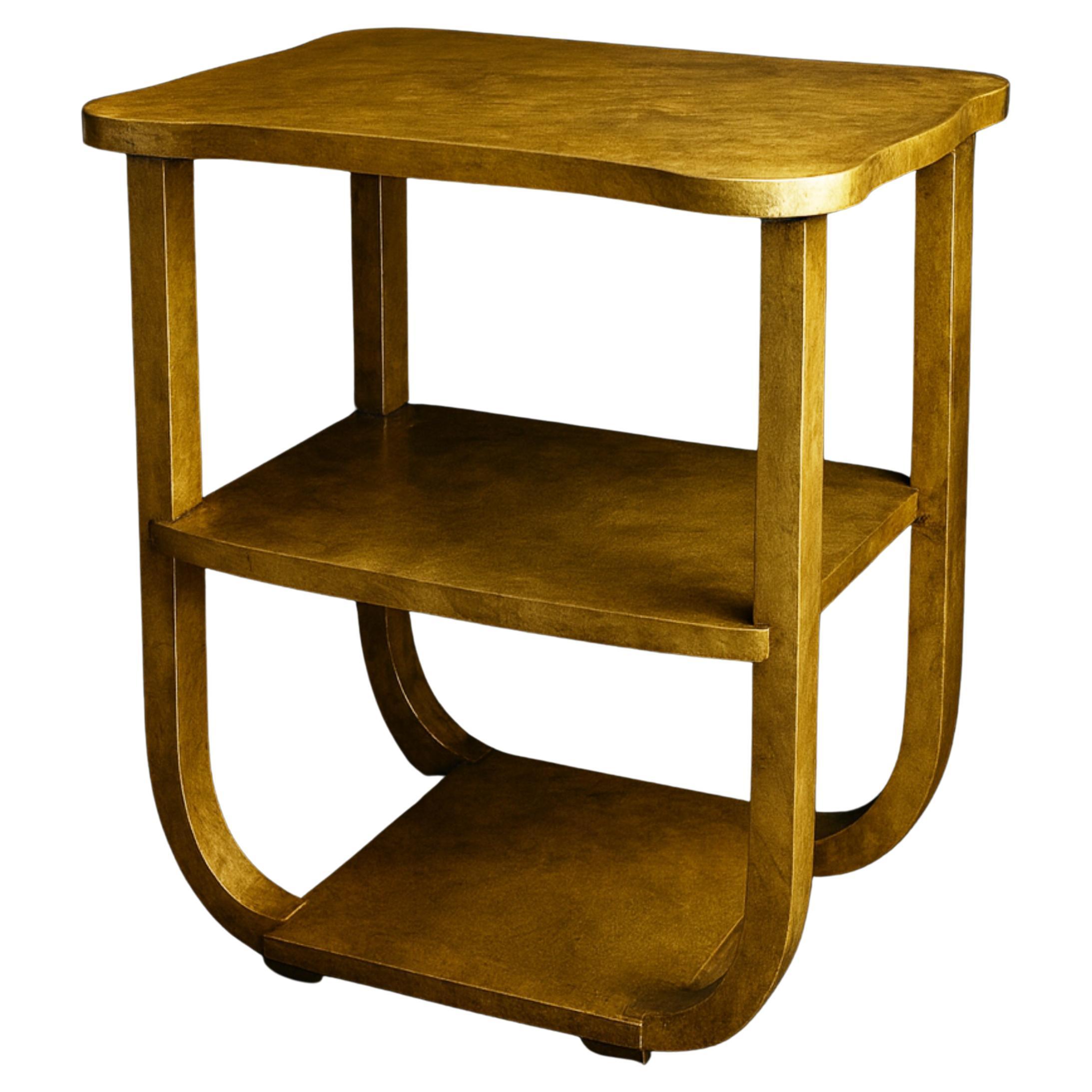 Table d'appoint Art déco en vermeil, 20e siècle