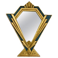 Art Deco Gilt Wall Mirror, England, circa 1930