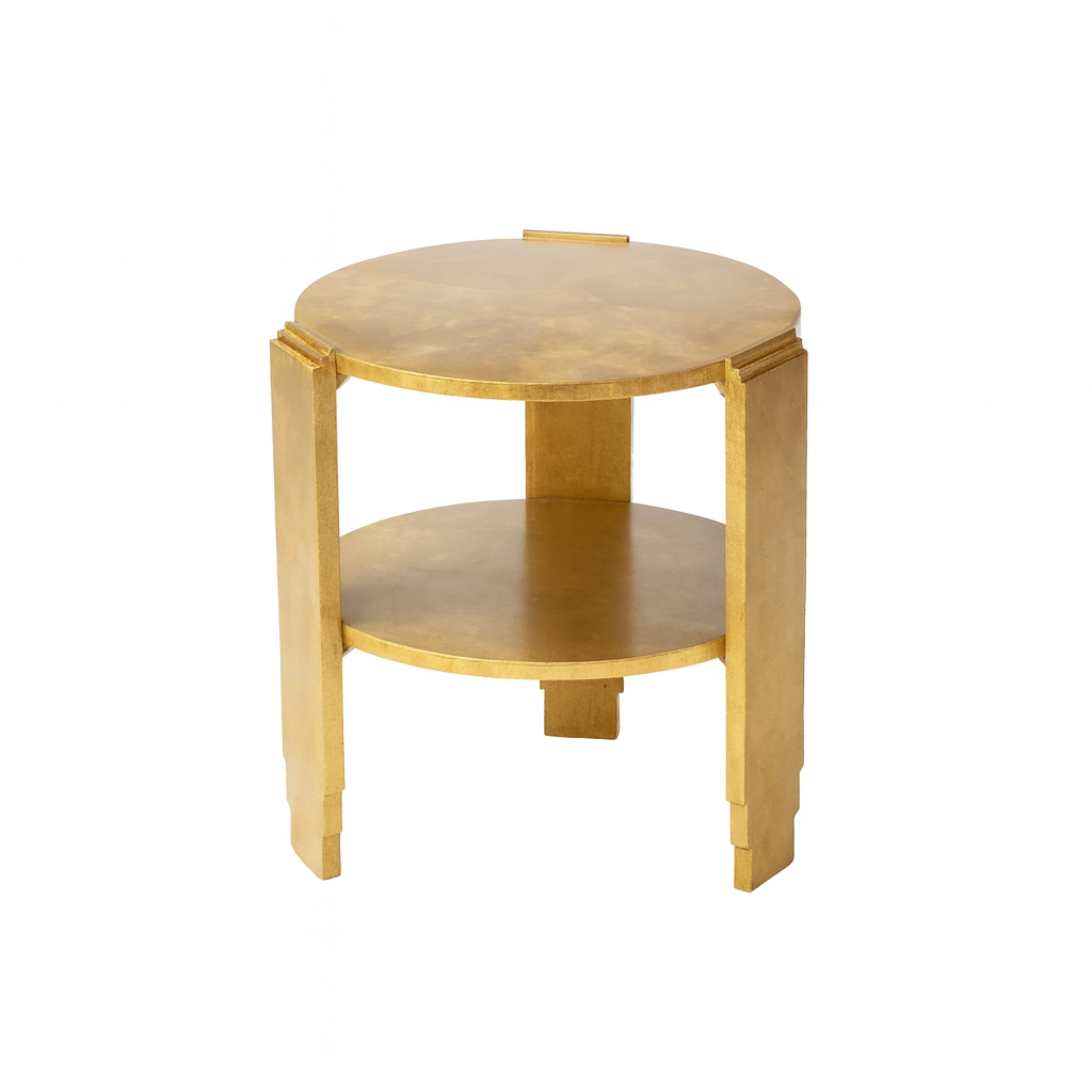 Art déco Table centrale Art Déco en noyer doré, 20e siècle en vente