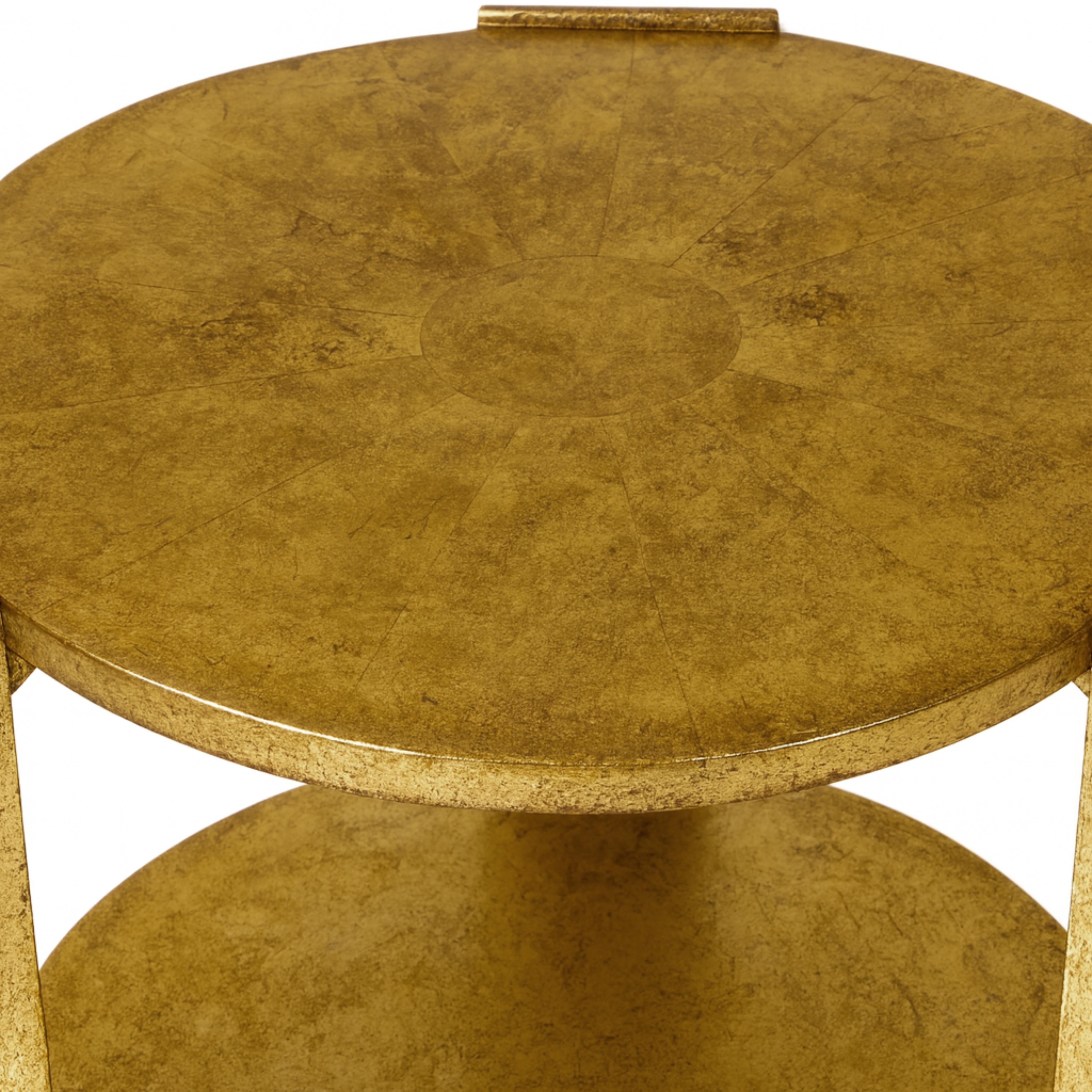 Doré Table centrale Art Déco en noyer doré, 20e siècle en vente