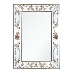 Art Deco Giltwood & Ornate Eglomise Border with Naturalist Motifs