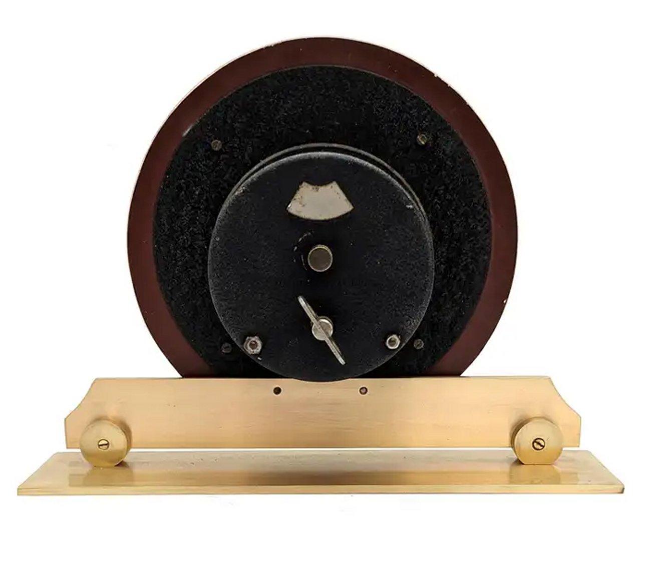 20th Century Art Deco Glamourous  Mechanical 8 Day Mirror Clock,  English, c1930s For Sale