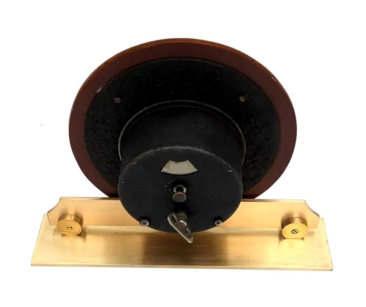 Art Deco Glamourous  Mechanical 8 Day Mirror Clock,  English, c1930s For Sale 4