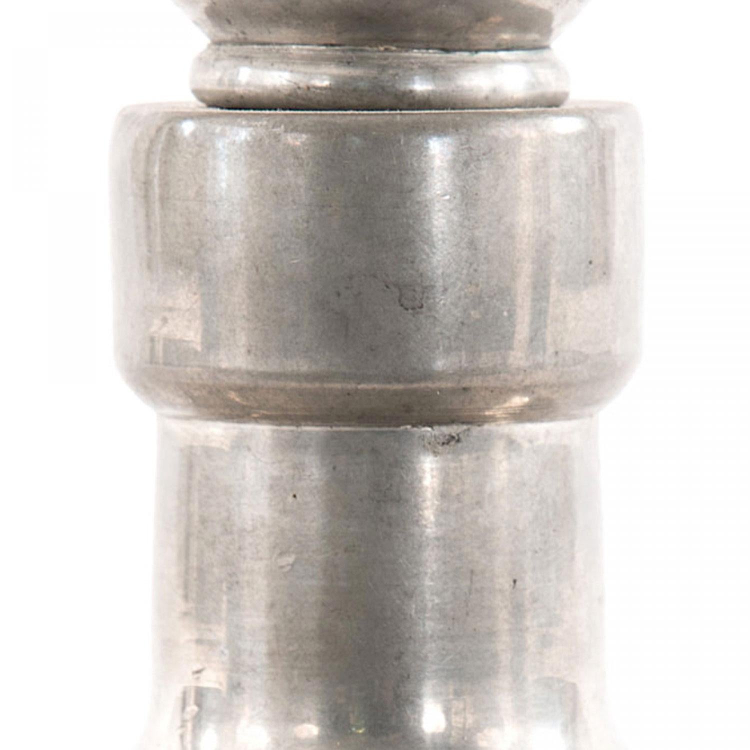 Sconosciuto Decanter in vetro e peltro Art Déco in vendita