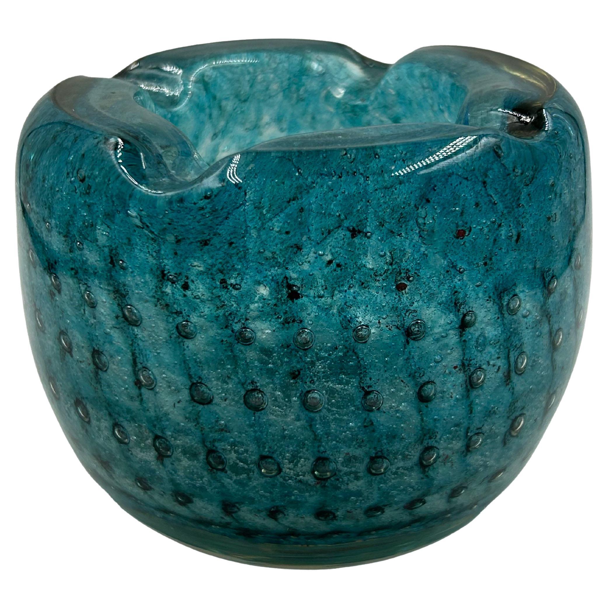 Art Deco Glass Ashtray by Maurice Marinot, France, c. 1930s