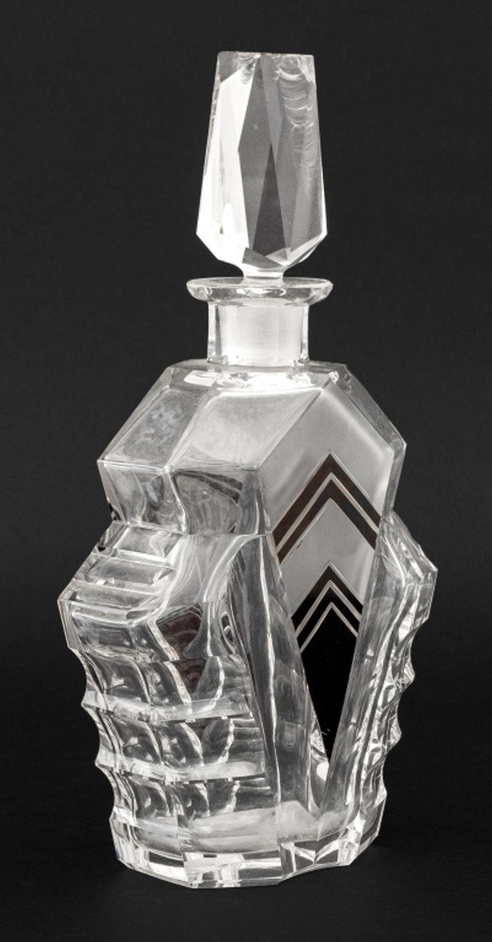 Art Deco Glass Barware, 4 Pcs. For Sale 4