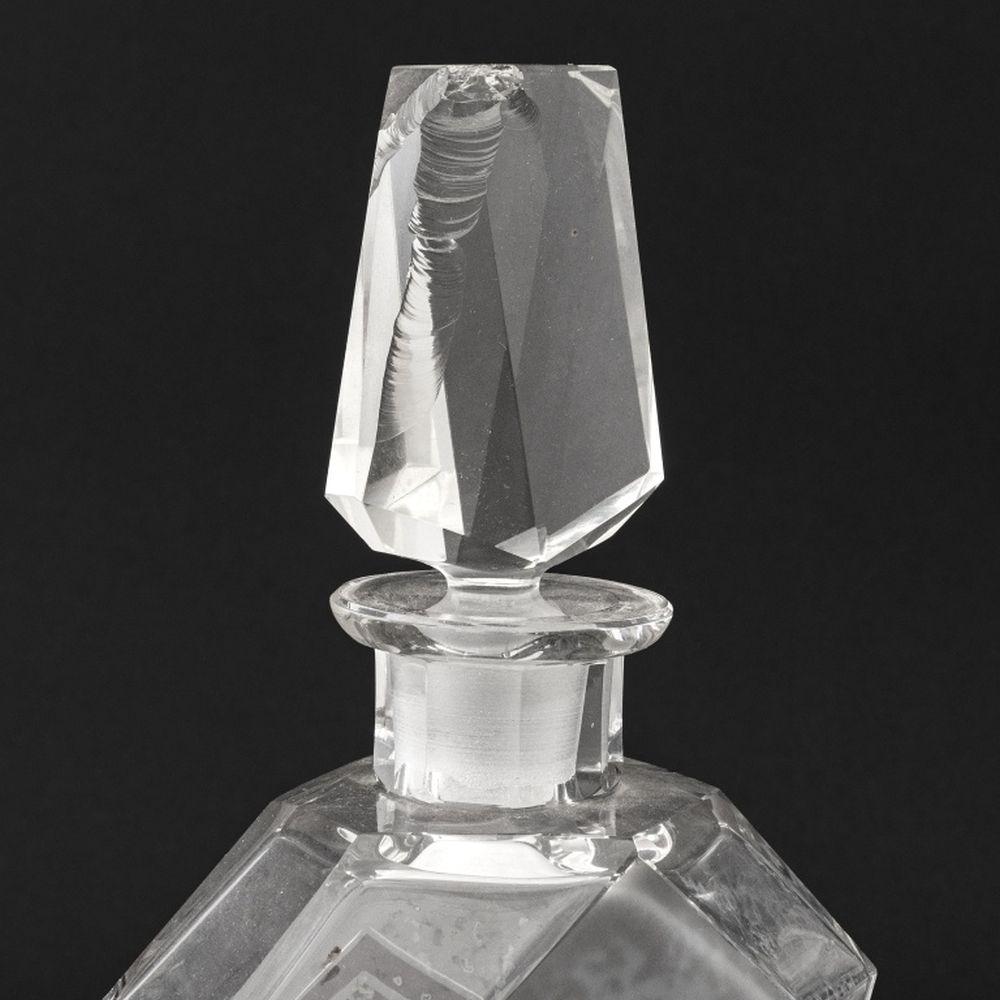 Art Deco Glass Barware, 4 Pcs. For Sale 5