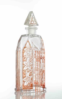 Art Deco Glass Bottle, 1930s