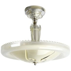 Art Deco Glass Bowl Chandelier