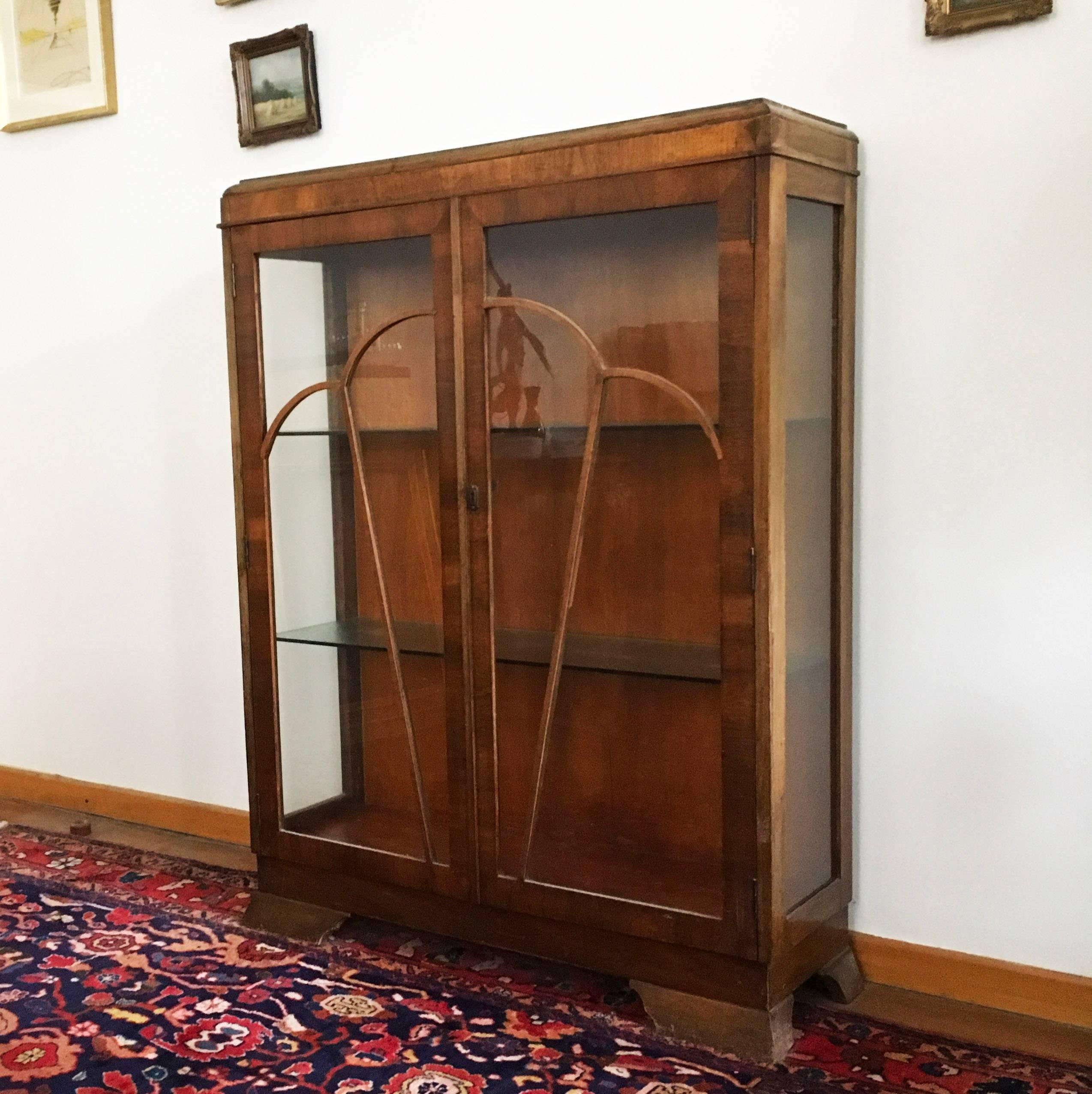 Art Deco Glass Cabinet, Vitrine 2