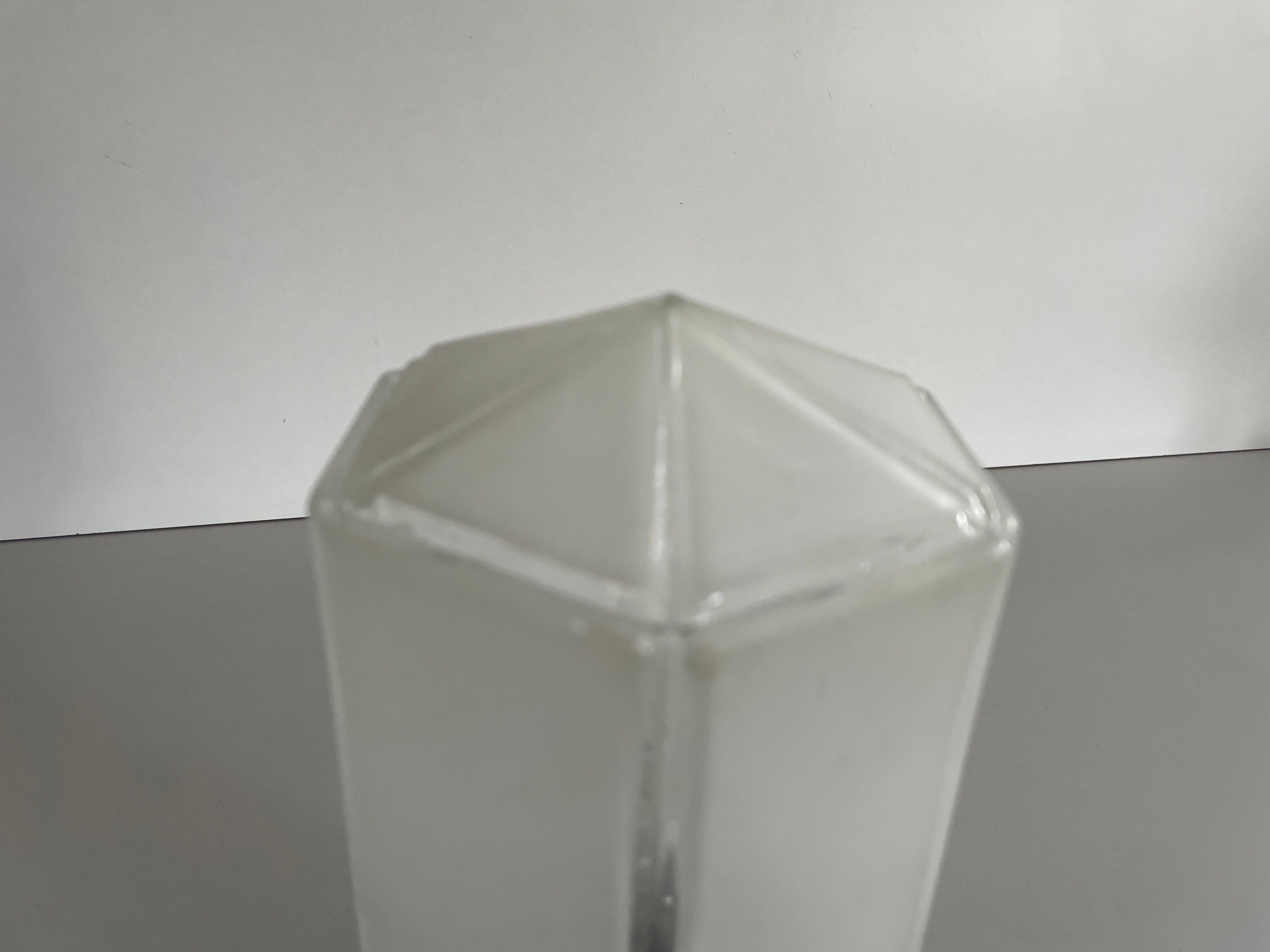 Lámpara de techo de cristal Art Decó con base de cobre de Zenith, años 30, Alemania Cobre en venta
