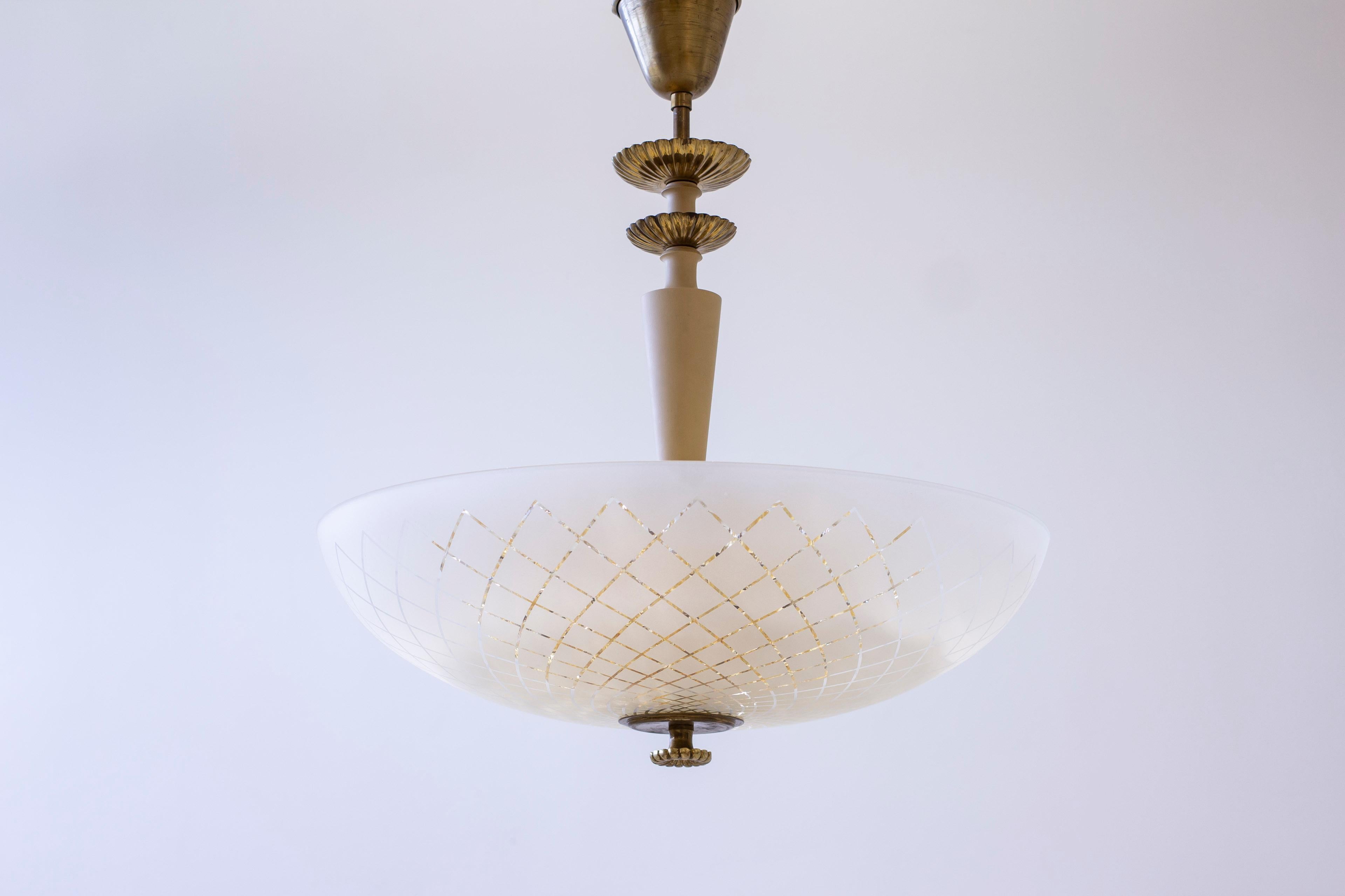 Plafonnier Art Déco mod. 939 de Bertil Brisborg/Carl fagerlund en vente 5