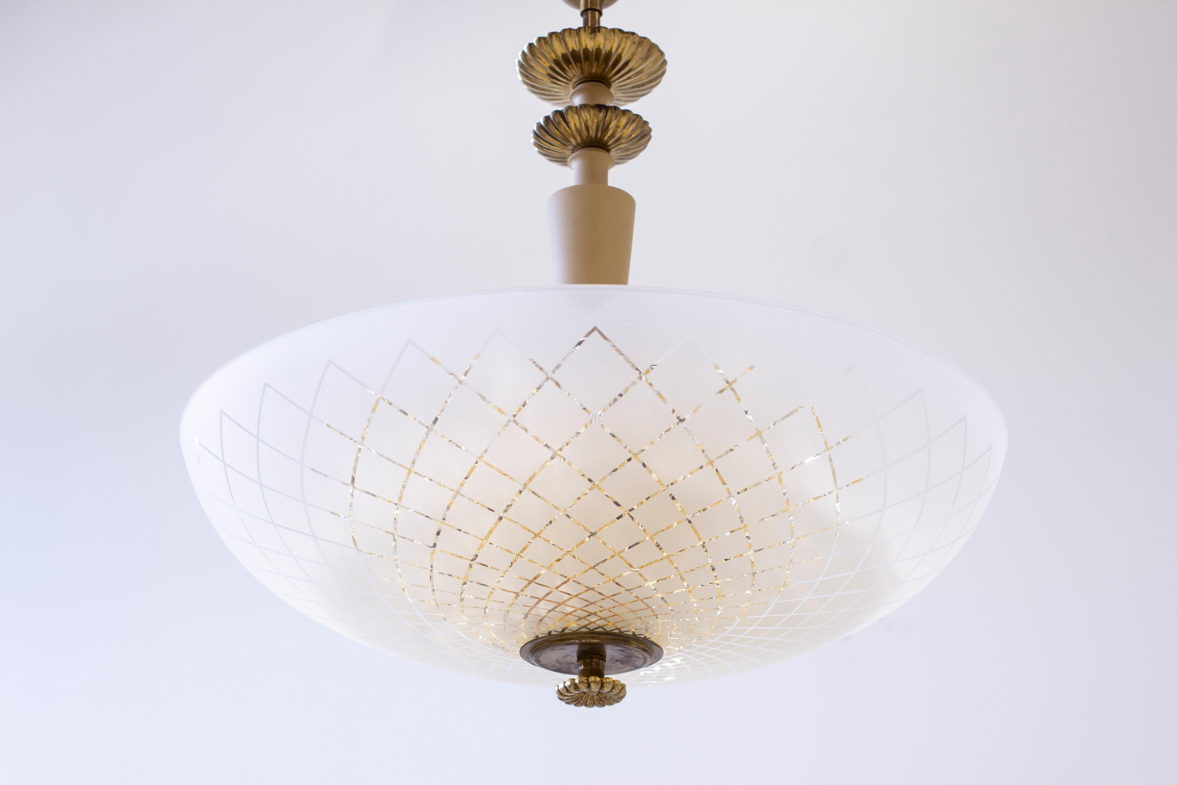 Plafonnier Art Déco mod. 939 de Bertil Brisborg/Carl fagerlund en vente 6