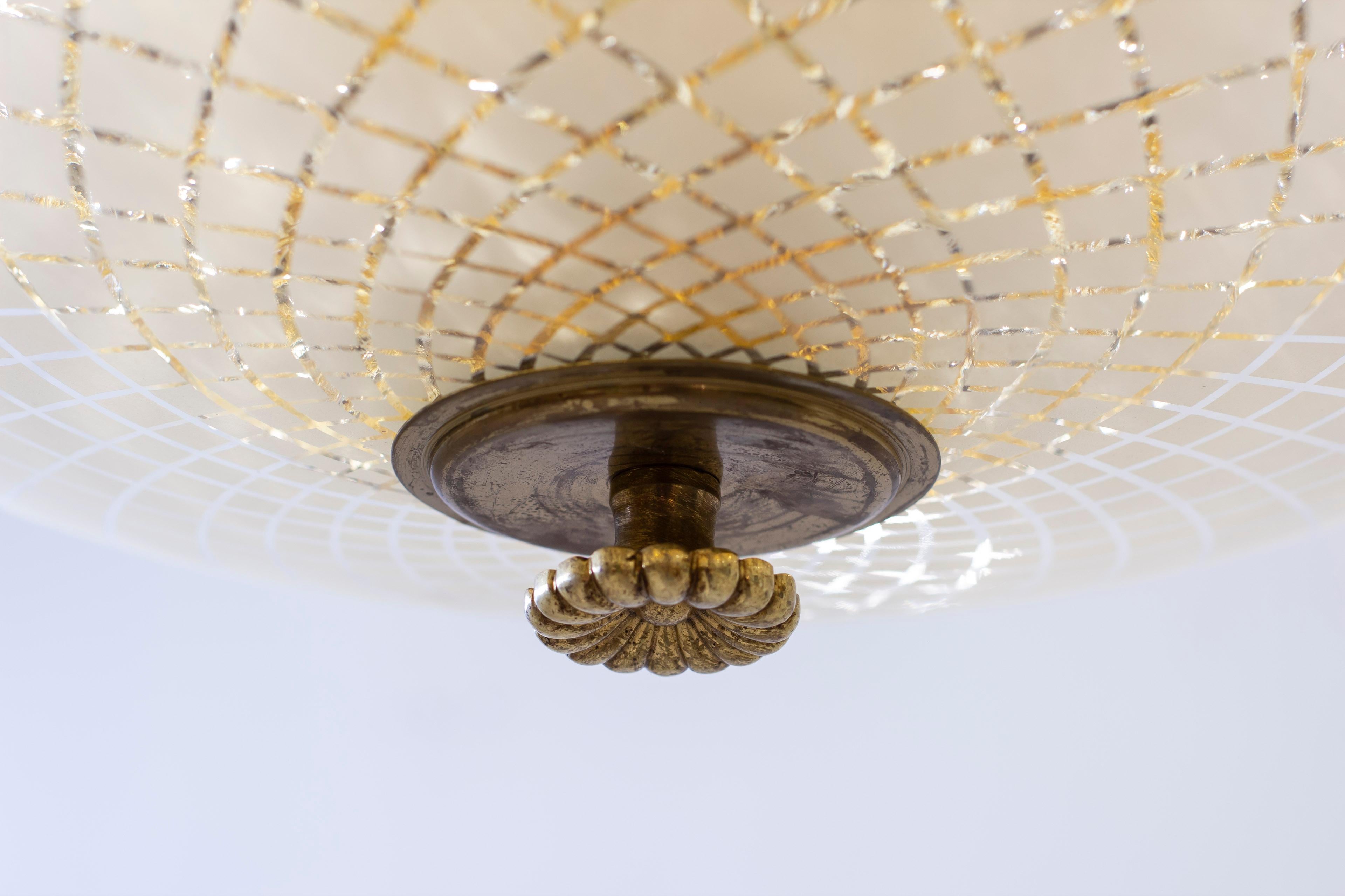 Plafonnier Art Déco mod. 939 de Bertil Brisborg/Carl fagerlund en vente 8