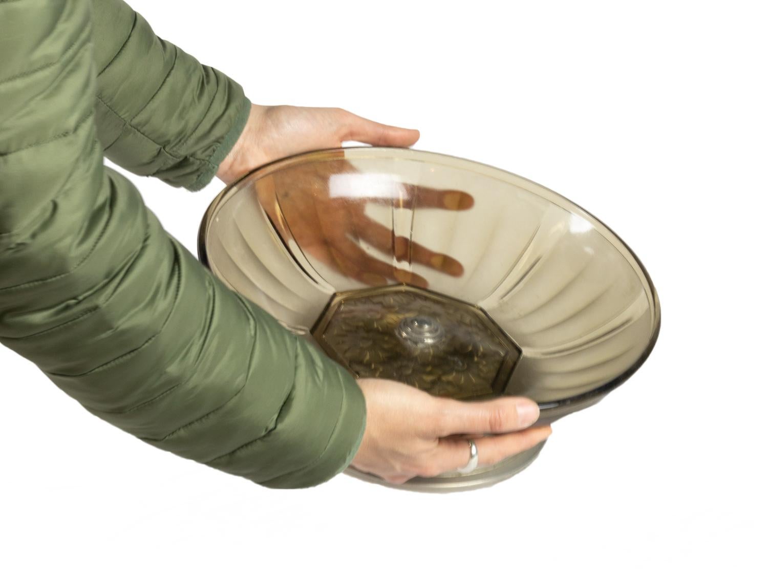 Français Centre de table en verre Art Deco, 20e siècle en vente