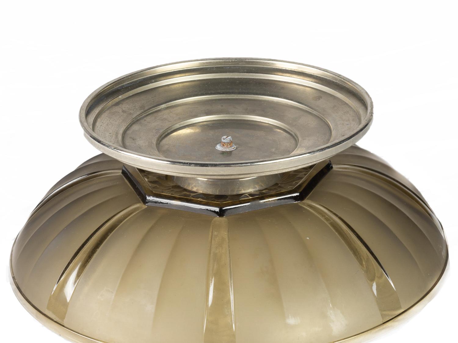 20ième siècle Centre de table en verre Art Deco, 20e siècle en vente
