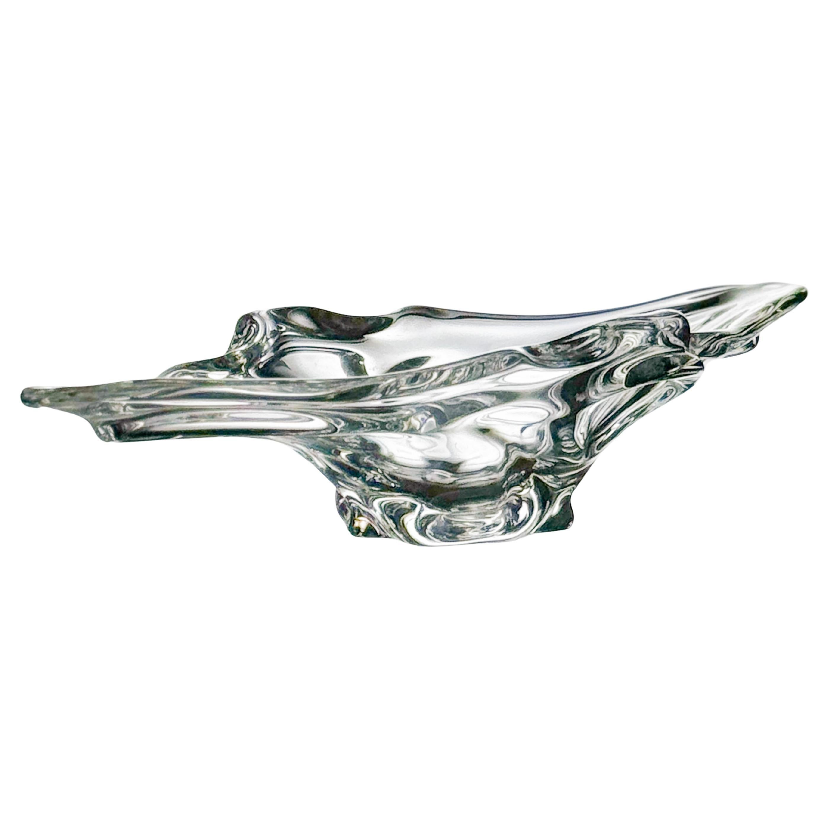 Art Deco Glass centerpiece Loraine Crystalerie