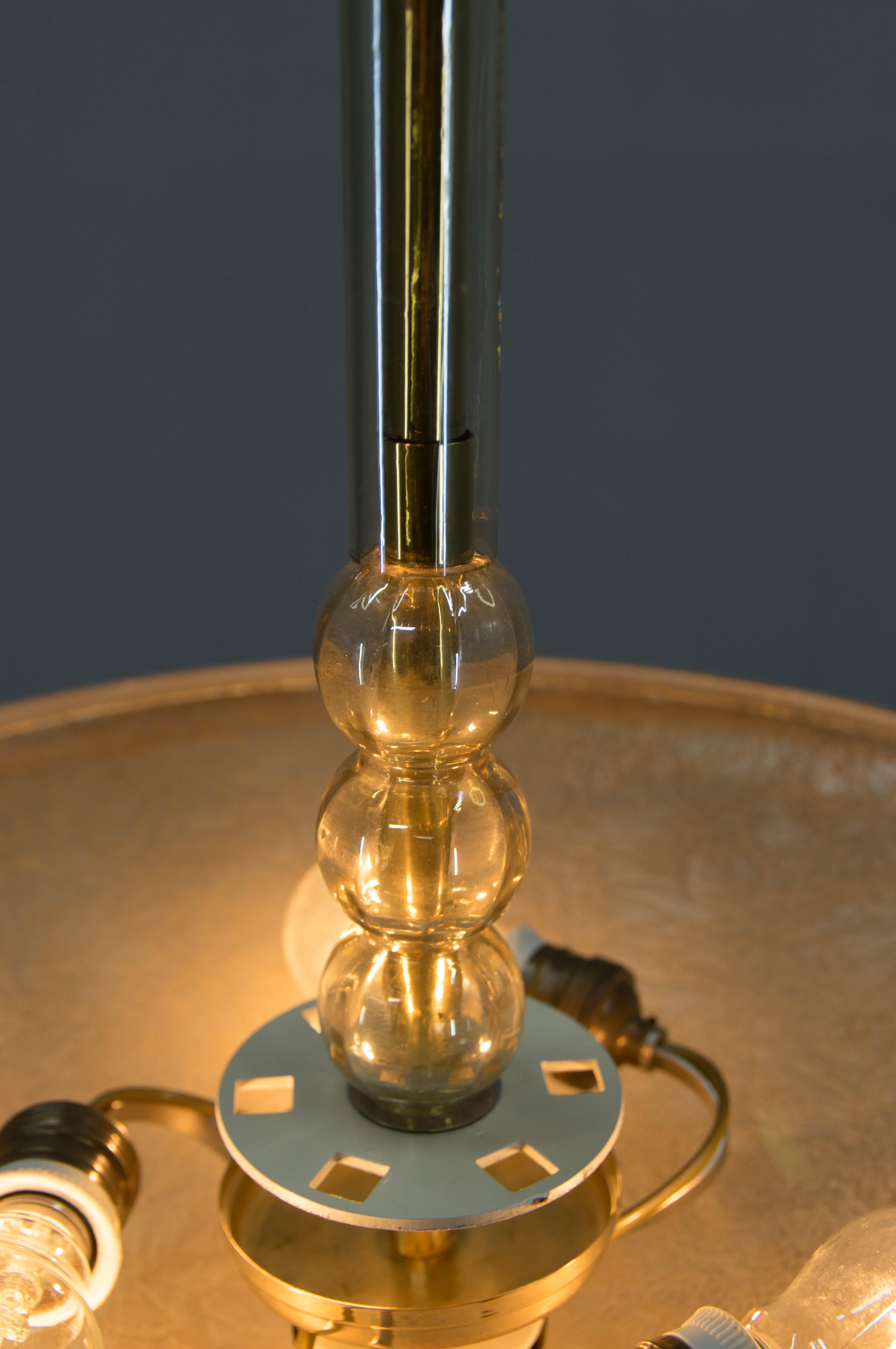Lampadario in vetro Art Déco, Kamenicky Senov, 1930 in vendita 5
