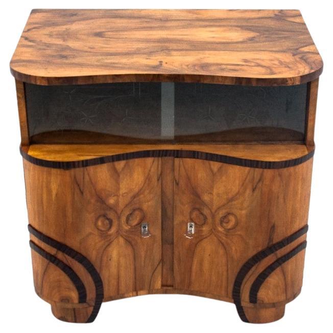 Art Deco glass chest of drawers, Poland, 1950s. For Sale