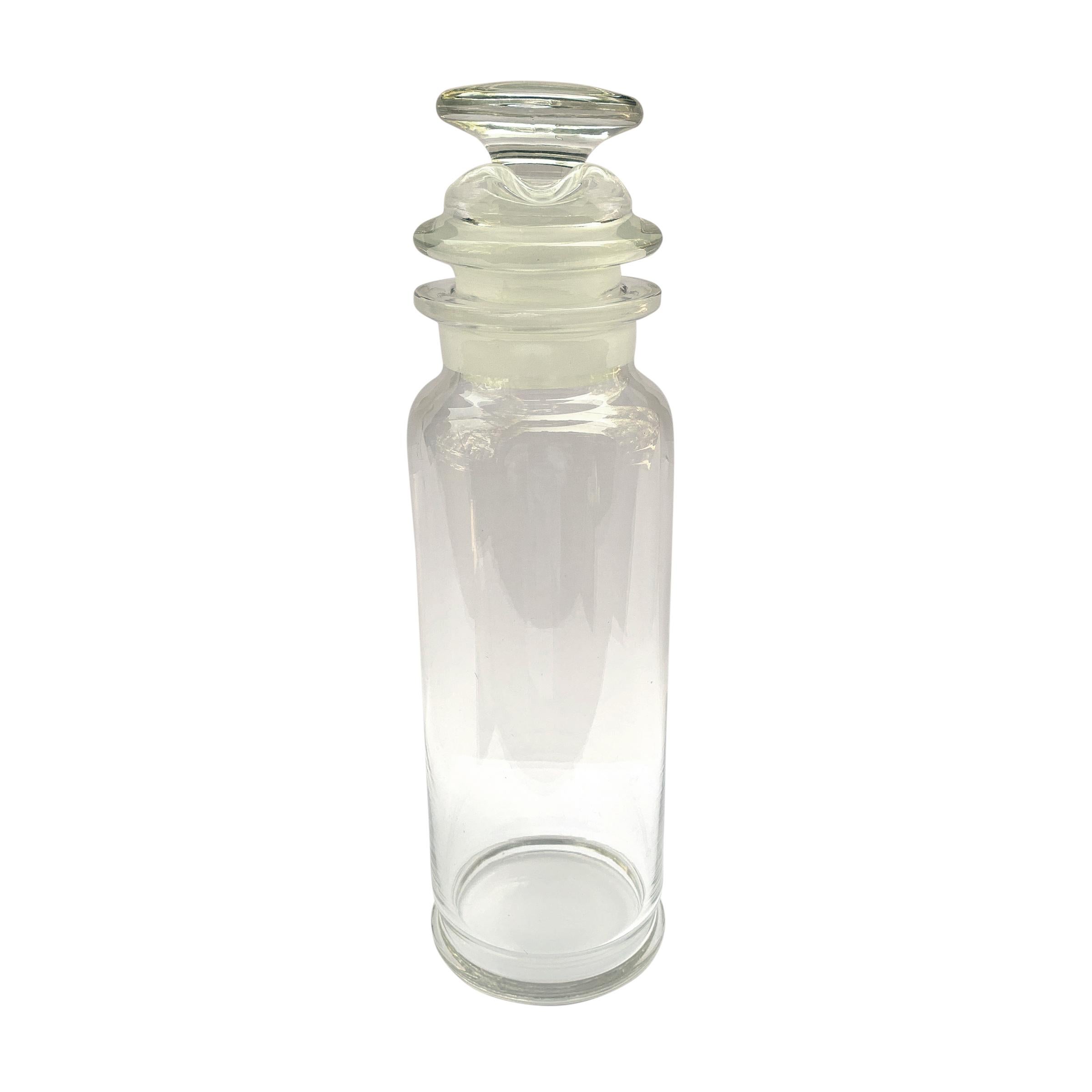 Art Deco Glas Cocktail Shaker (Art déco) im Angebot