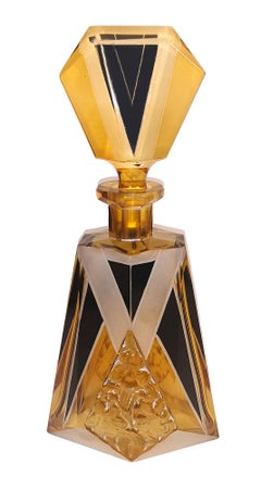 Art Deco Glass Decanter Set by Schlevogt & Hoffman