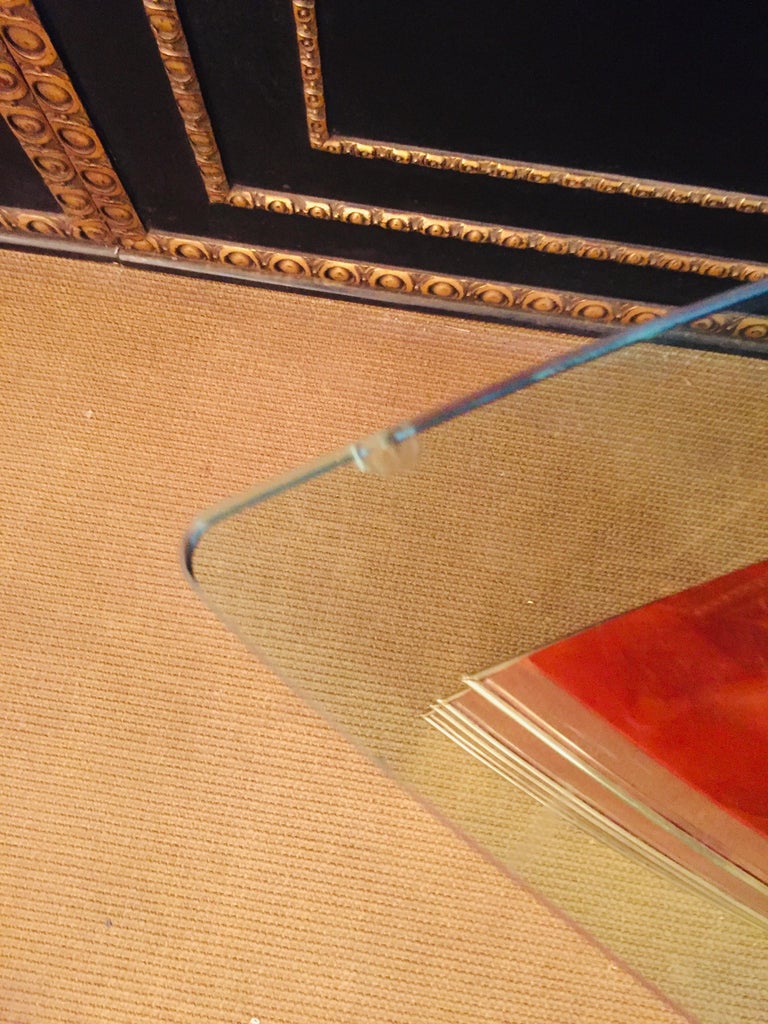 Art Deco Glass Desk or Reception Table For Sale at 1stDibs glass reception table, reception