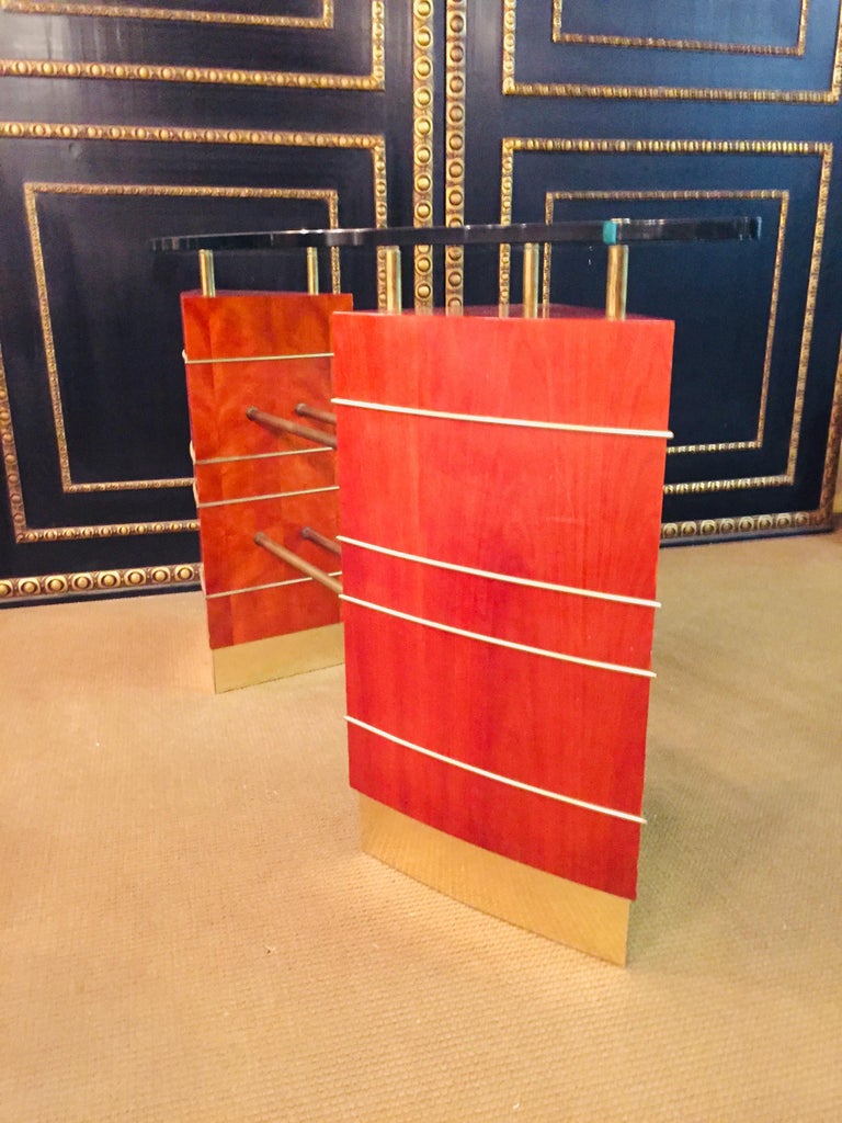 Art Deco Glass Desk or Reception Table For Sale at 1stDibs glass reception table, reception