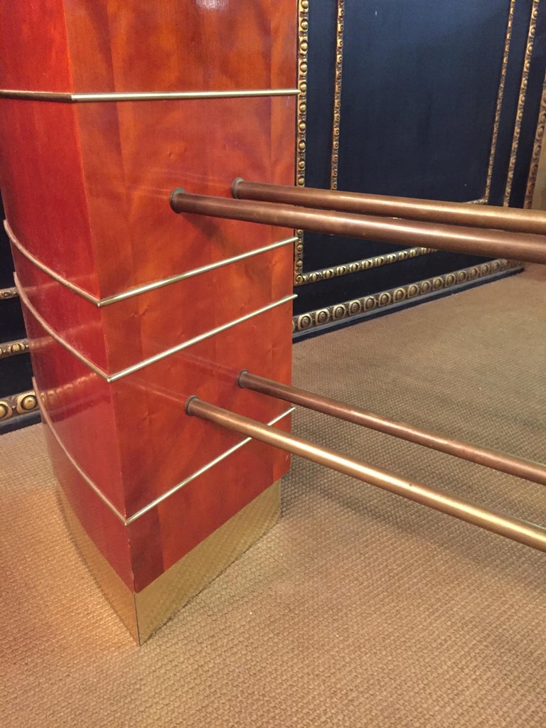 Art Deco Glass Desk or Reception Table For Sale at 1stDibs glass