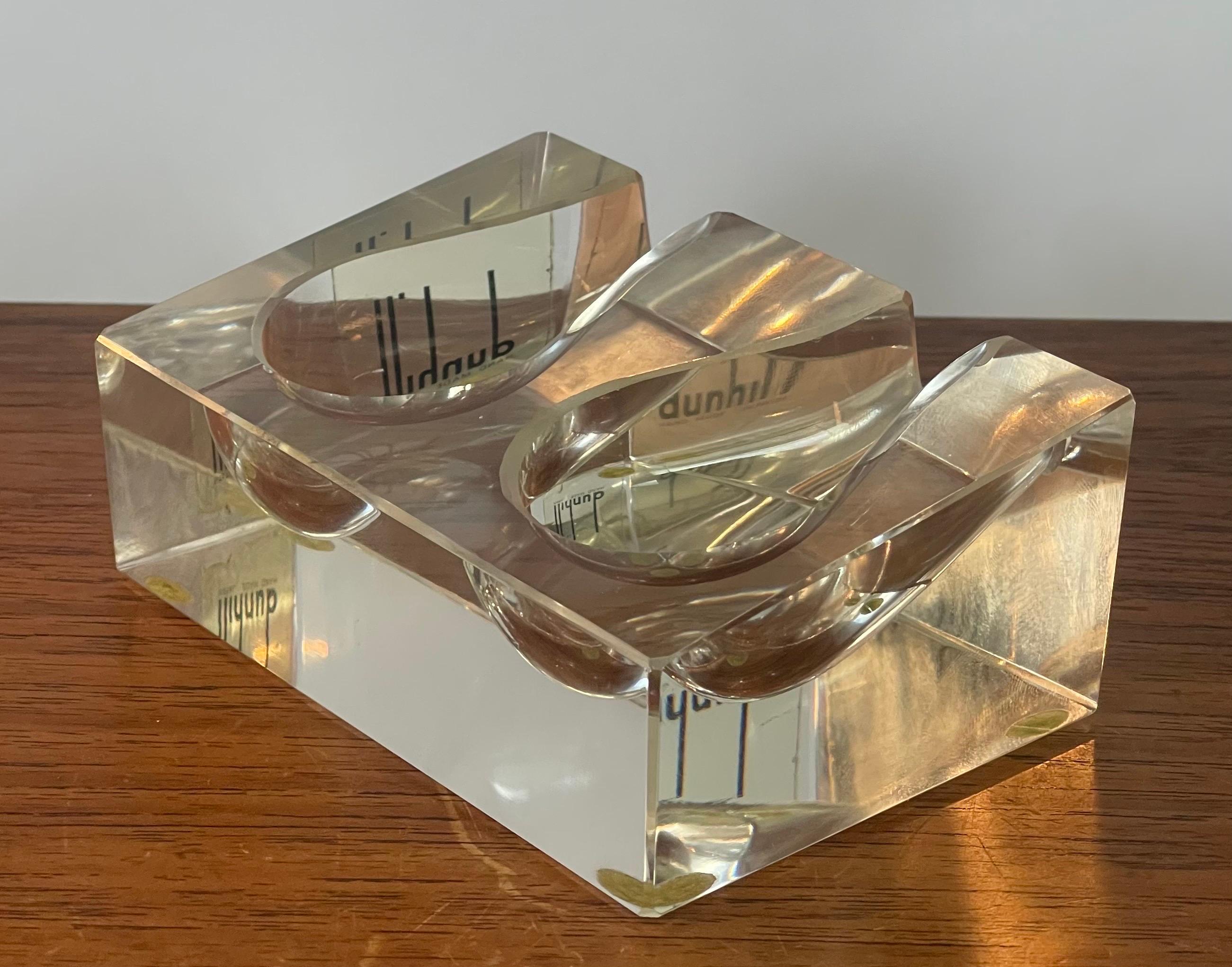 Art Deco Glas Doppelpfeifenhalter / Stand / Ablage von Dunhill im Angebot 4