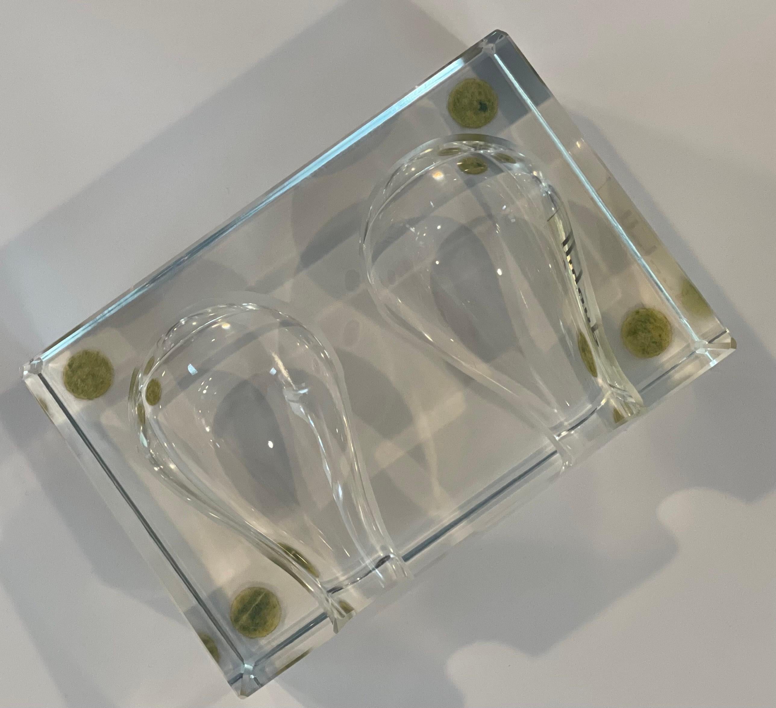Porte-pipe double en verre Art Déco / Stand / Repose par Dunhill en vente 9