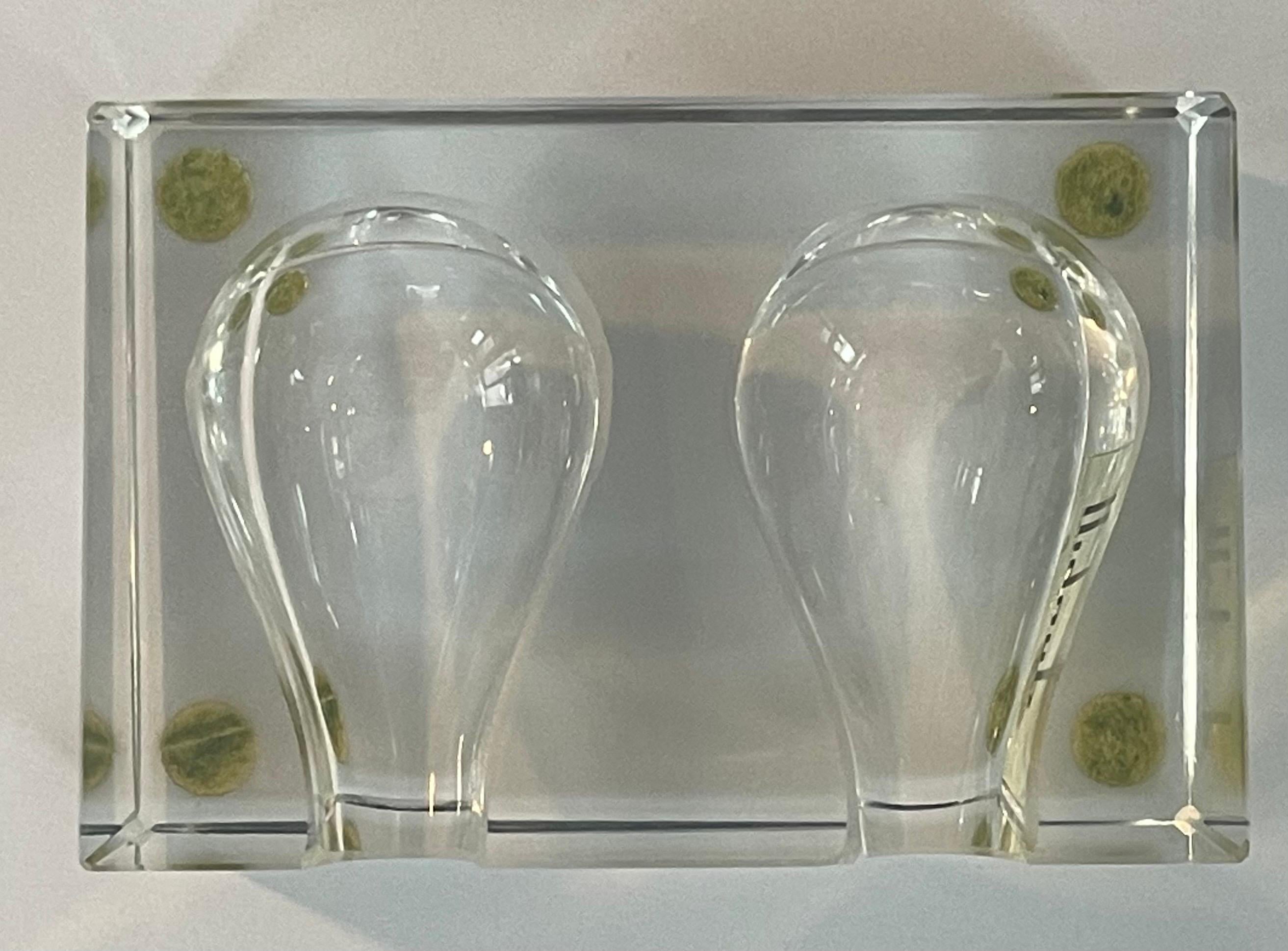 Art Deco Glas Doppelpfeifenhalter / Stand / Ablage von Dunhill im Angebot 11