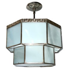 Vintage Art Deco Glass Fixture