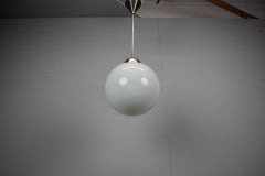 Art Deco Glass Globe Pendant Chandelier, Europe, 1930s