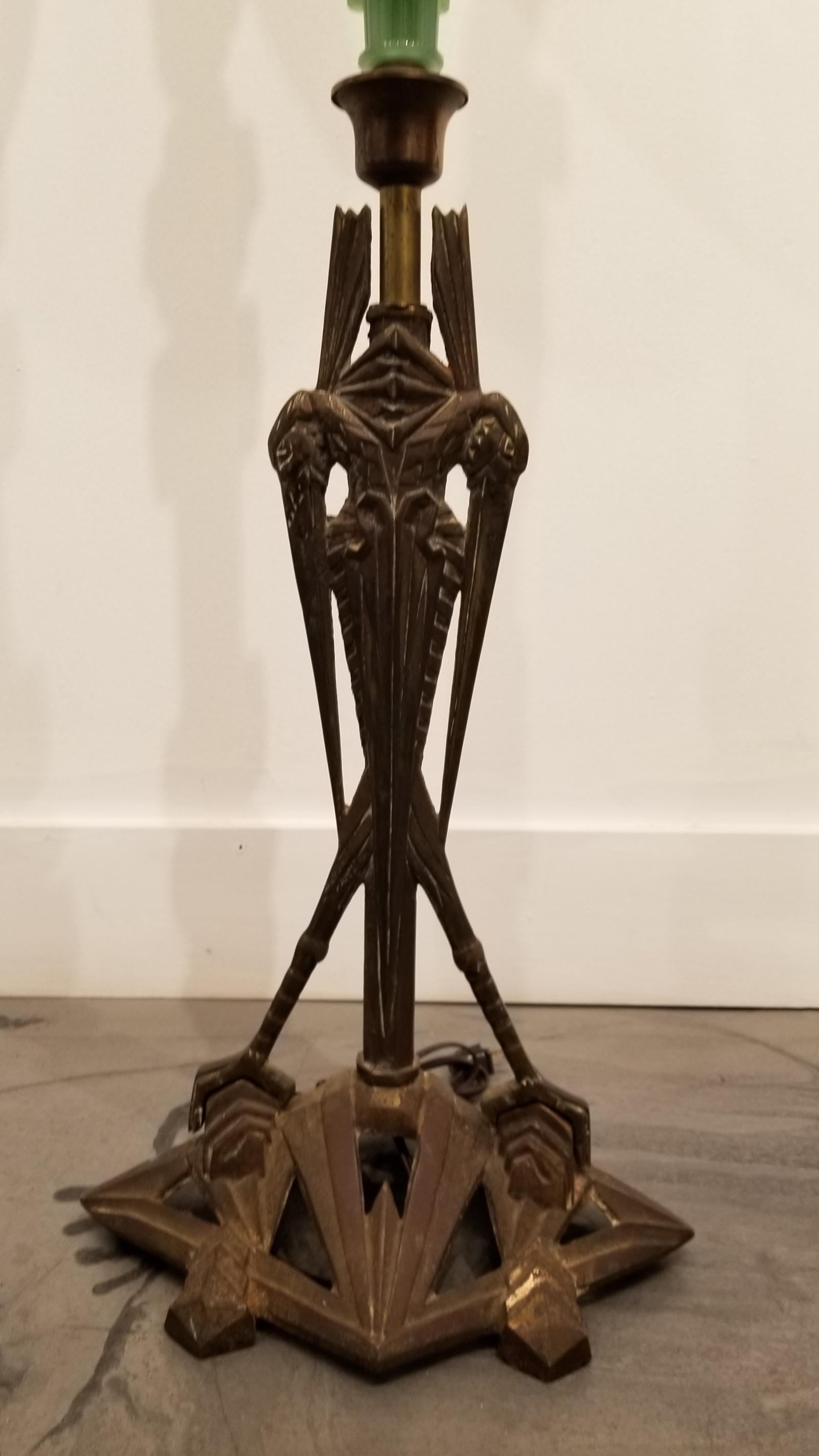 cast iron floor lamp vintage