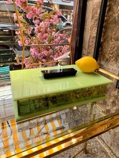 Art Deco Glass Jewellery Box