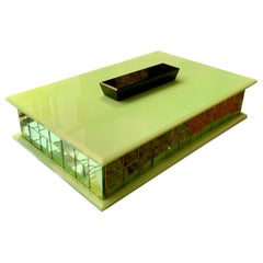 Art Deco Glass Jewellery Box