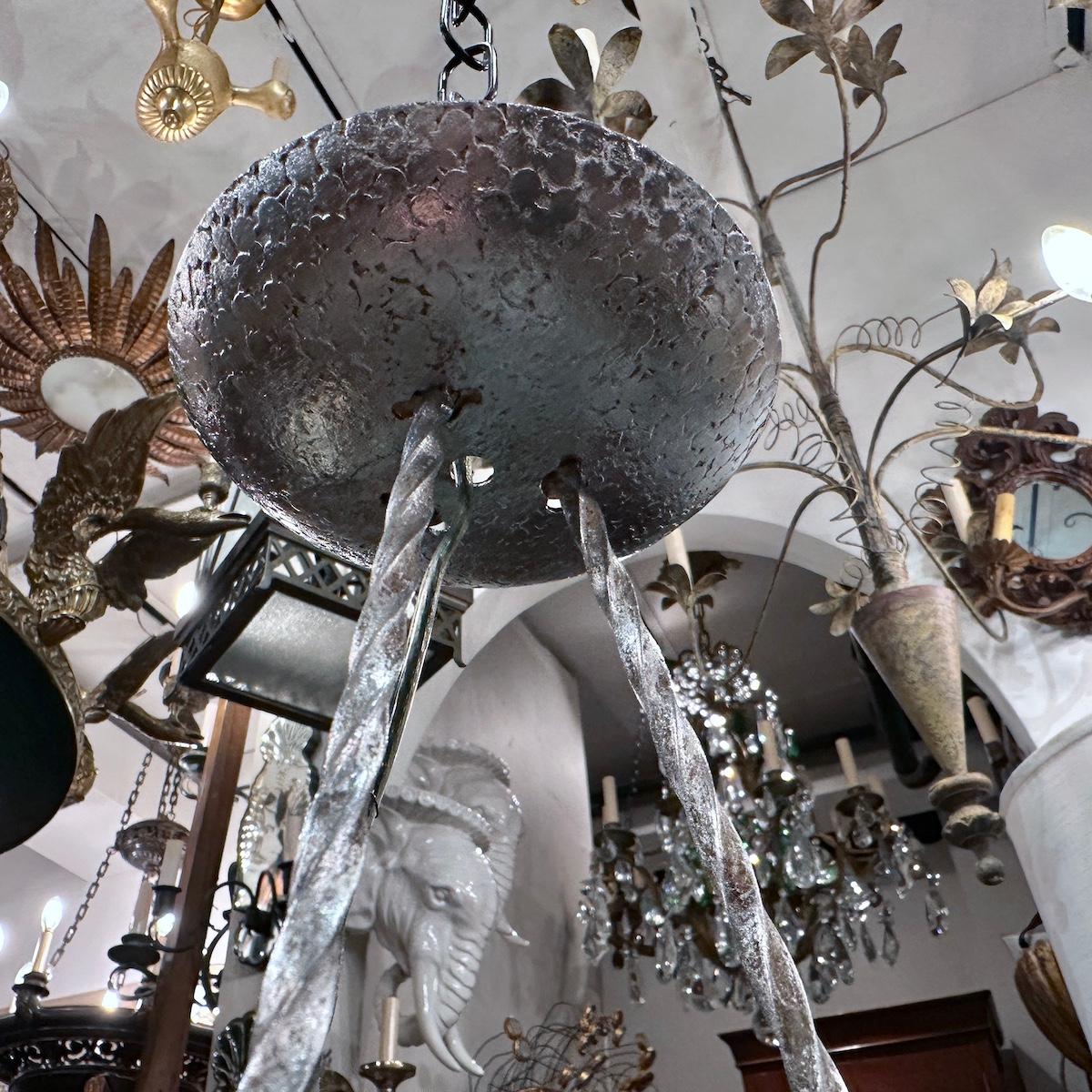 Lámpara de cristal Art Decó en venta 1