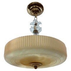 Art Deco Glass Light Fixture