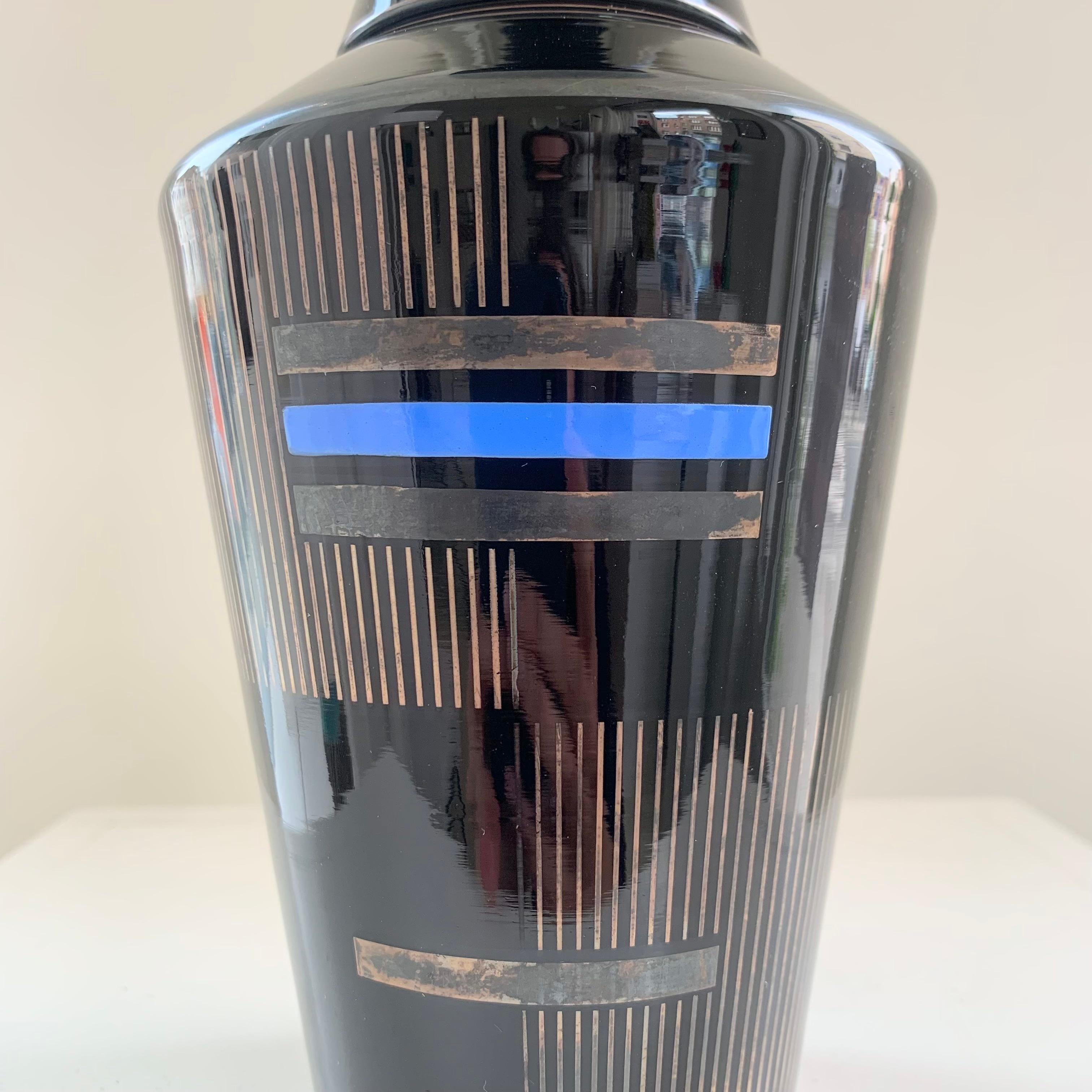Art Deco Glass Nightstand Water Carafe, circa 1920, France. For Sale 8