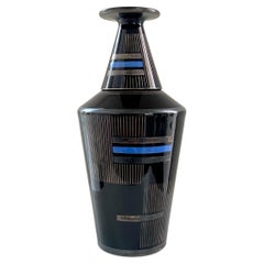 Antique Art Deco Glass Nightstand Water Carafe, circa 1920, France.