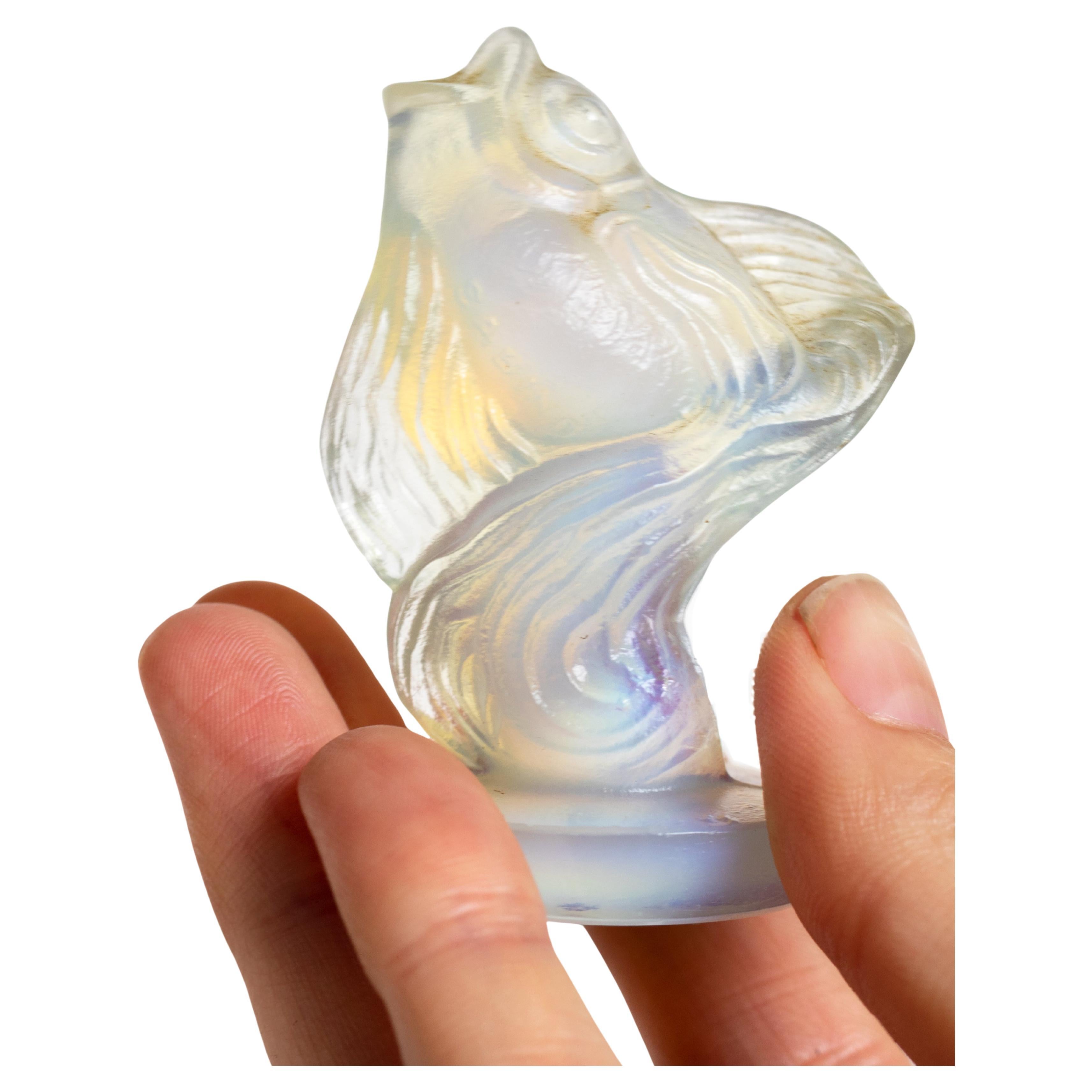 Pesce opalescente in vetro Art Deco di Sabino in vendita
