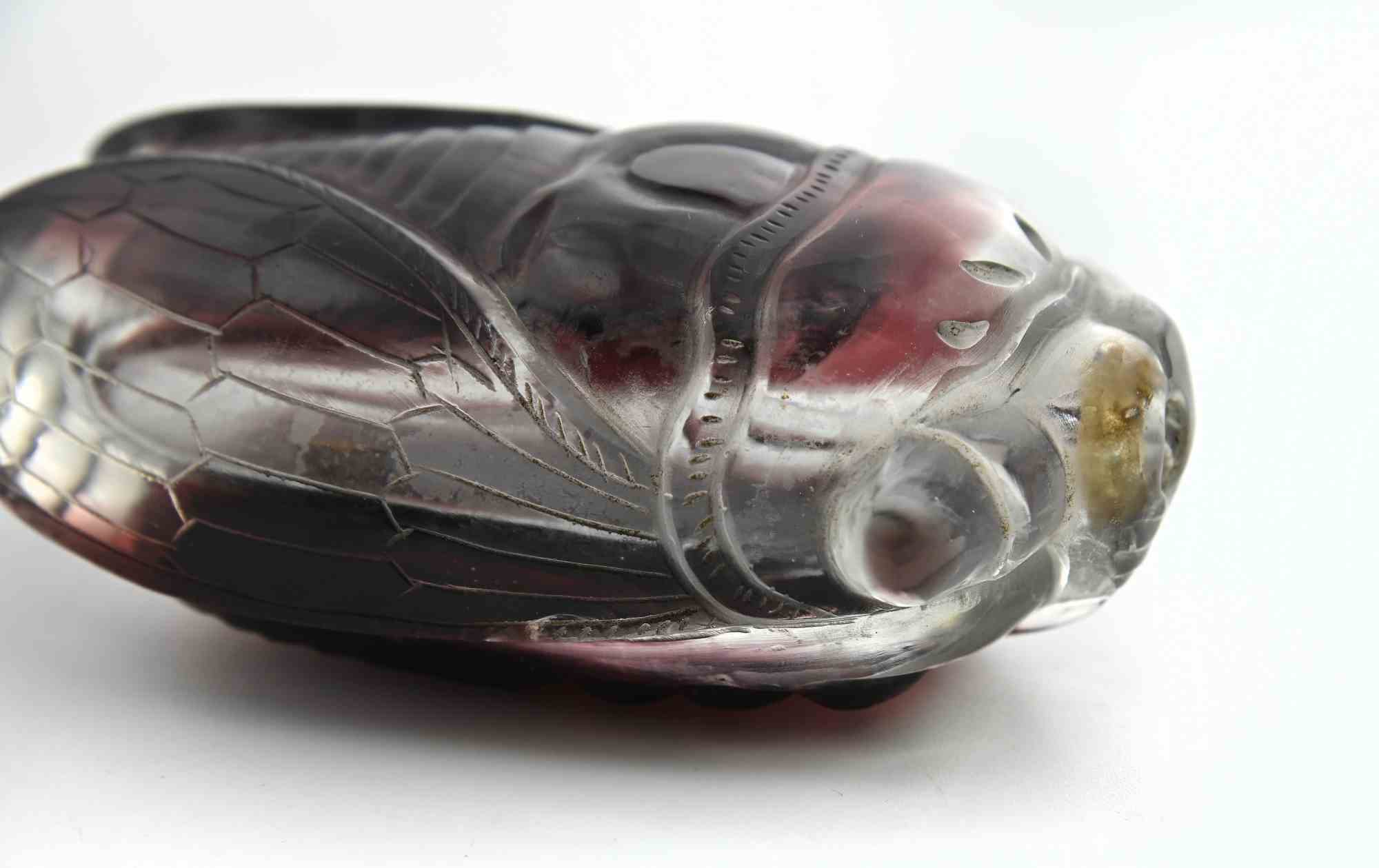 Beautiful Art Déco Glass Paperweight in the Shape of a Beetle, realized in the 1940s probably in France.

Very good condition.