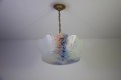 Lámpara colgante de cristal de estilo Art Déco, década de 1930, Alemania