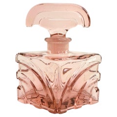 Art Deco Glass Perfume Bottle, vintage Austria 1930s