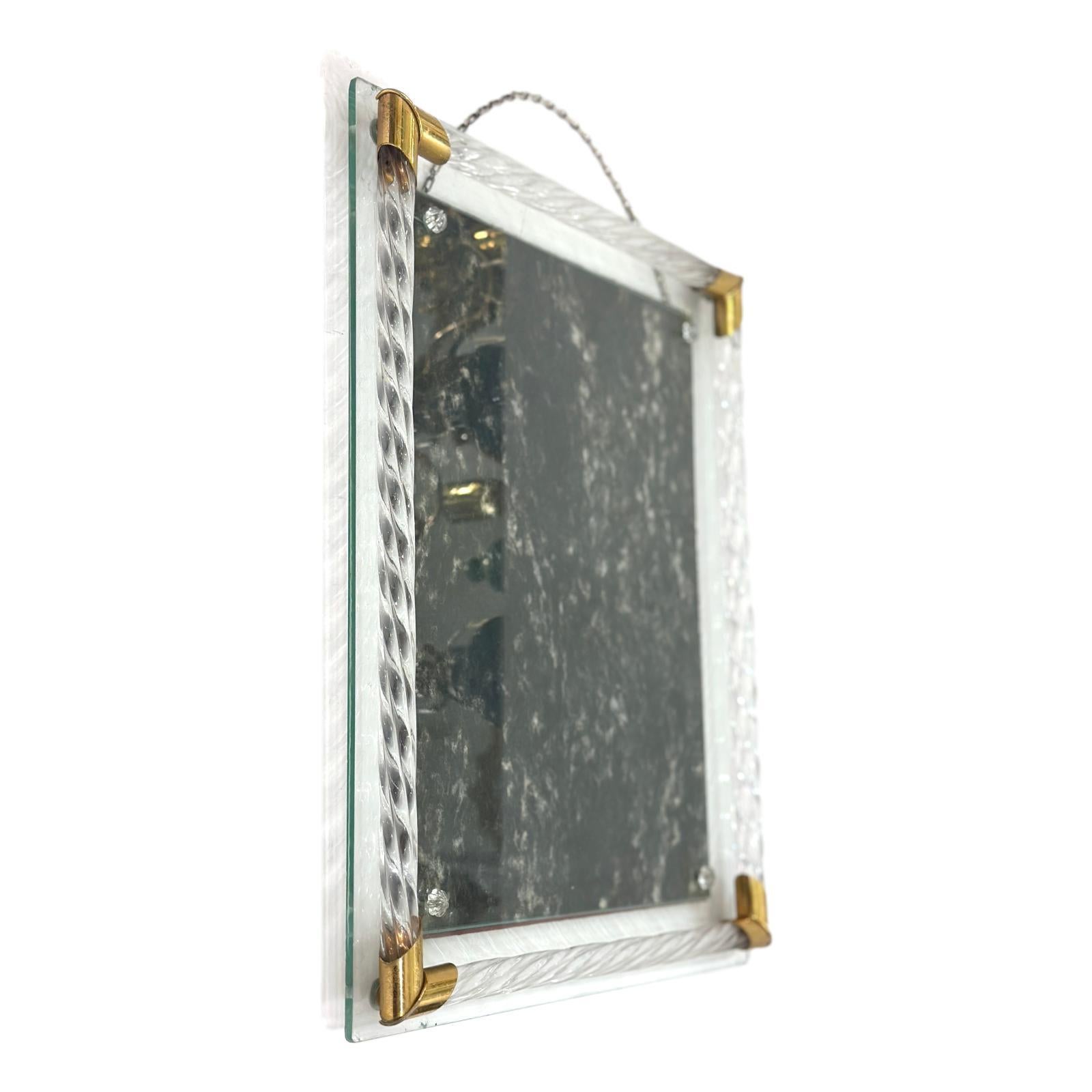 French Art Deco Glass Picture Frame For Sale