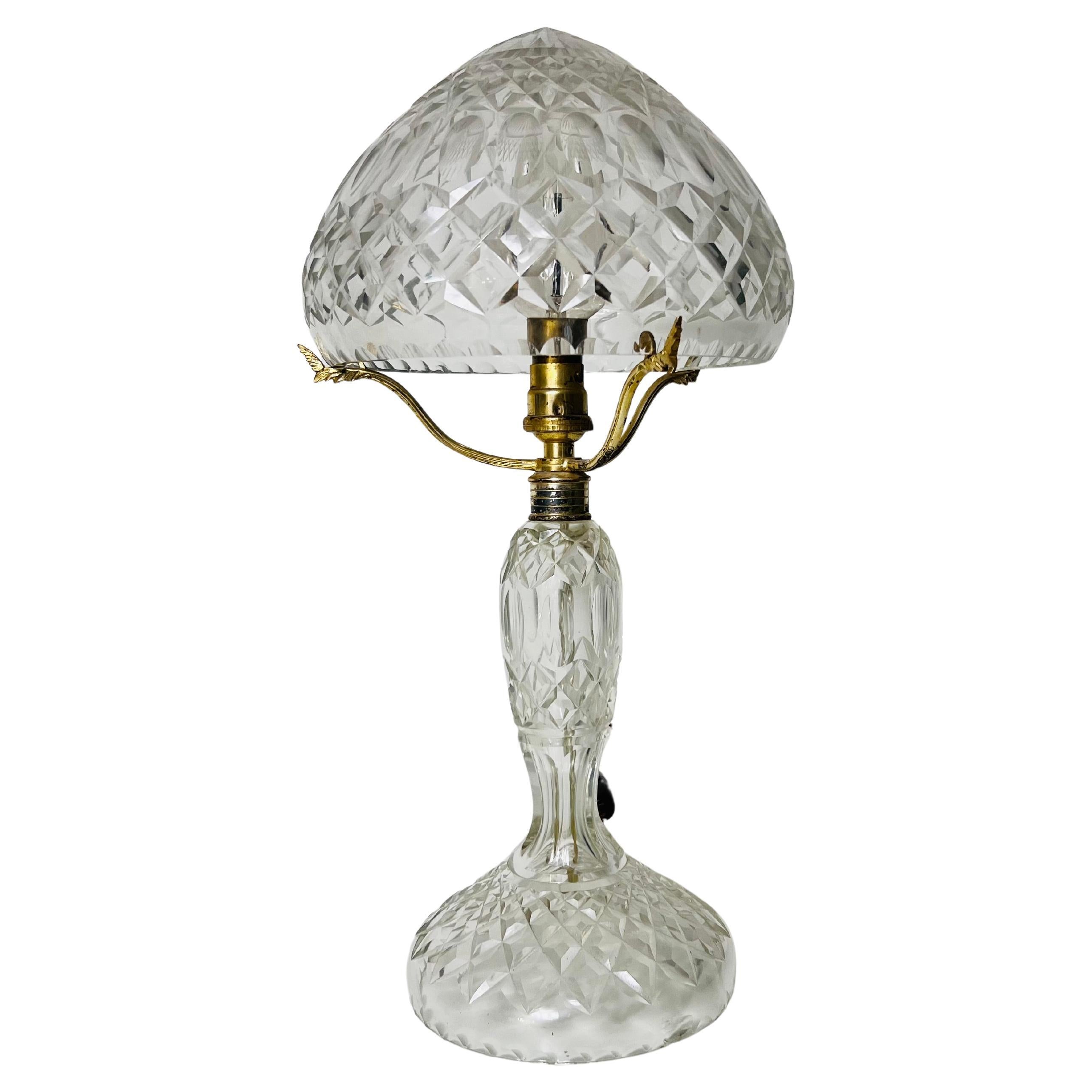 Art Deco Glass Table Lamp, Germany, 1940s