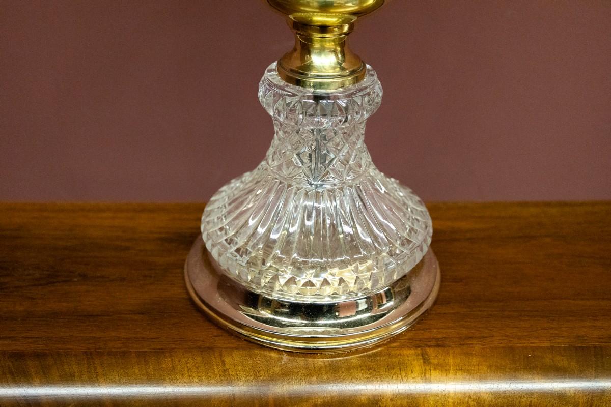 Lampe de table Art Déco, Pologne, milieu du 20e siècle Bon état - En vente à Chorzów, PL