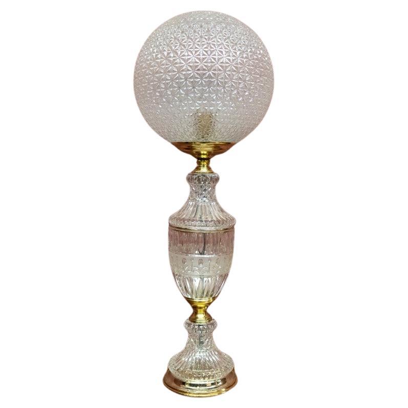 Art Deco glass table lamp, Poland, mid-20th century.